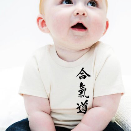 T-Shirt Bébé Aikido Blanc