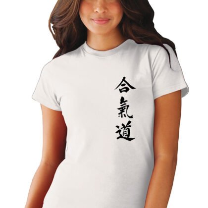 T-Shirt Femme Aikido Blanc