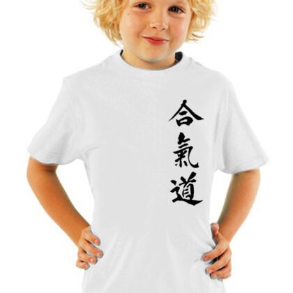 T-Shirt Enfant Aikido Blanc