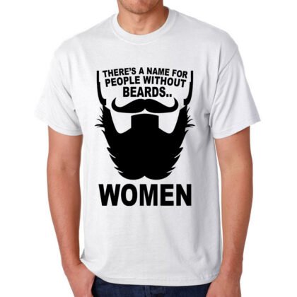T-Shirt Without beards Blanc