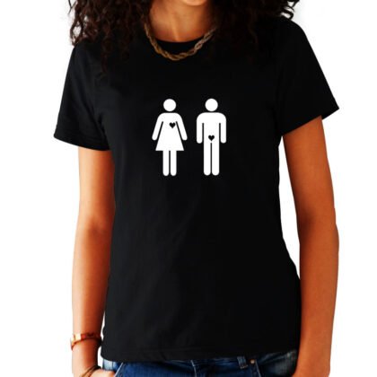 T-Shirt Femme People Love Noir