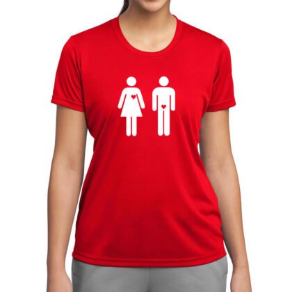 T-Shirt Femme People Love Rouge