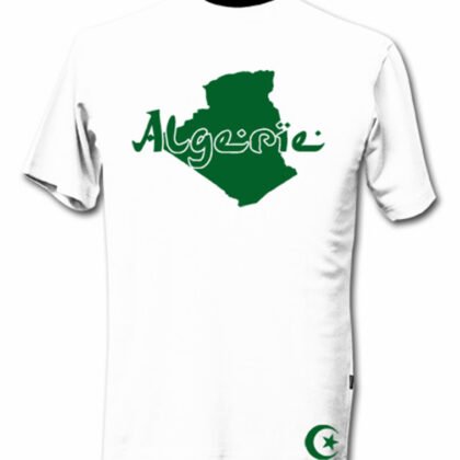 T-Shirt Algérie Blanc et Vert