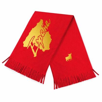 Écharpe Espagne Rouge et Or Métallisé