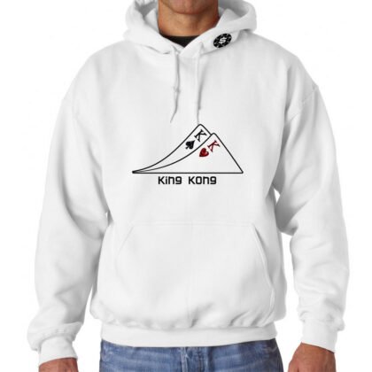 Sweat à Capuche Poker King Kong Blanc