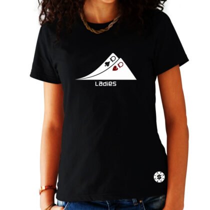 T-Shirt Femme Poker Ladies Noir