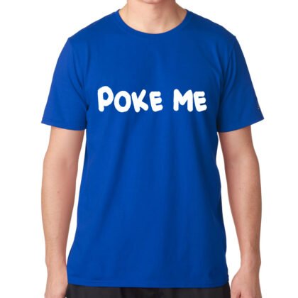 T-Shirt Poke Me Bleu
