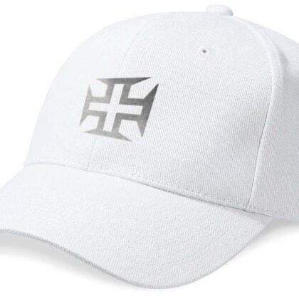 Casquette Portugal "Cruz" Blanc et Argent Métallisé