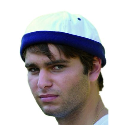 Bonnet Marin/Brooklyn/Docker Blanc et Bleu royal