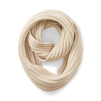 Echarpe Luxe Boucle Infinie Ecru