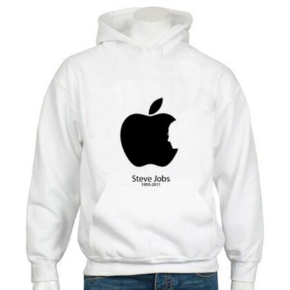 Sweat à Capuche Steve Jobs 1955-2011 Blanc