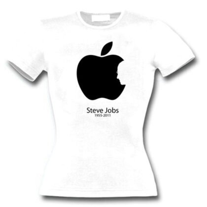 T-Shirt Femme Steve Jobs 1955-2011 Blanc