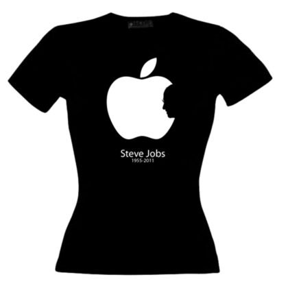 T-Shirt Femme Steve Jobs 1955-2011 Noir