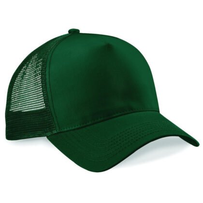 Casquette Snapback Trucker Fashion Vert Bouteille