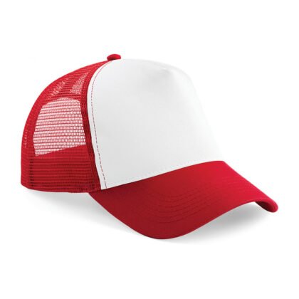 Casquette Snapback Trucker Fashion Rouge et Blanche