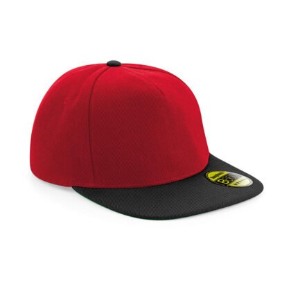 Casquette Hip-Hop Snapback Rappeur Rouge & Noire