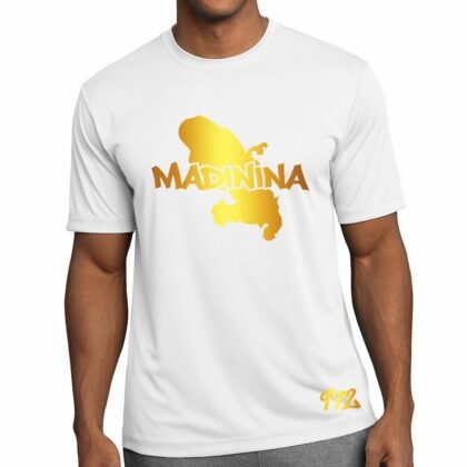 T-Shirt Martinique Blanc et Or Métallisé