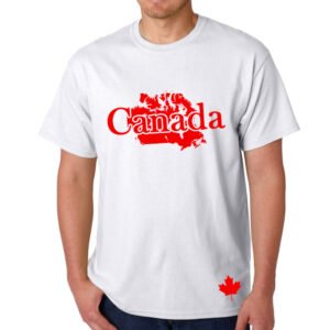T-Shirt Canada Blanc et Rouge