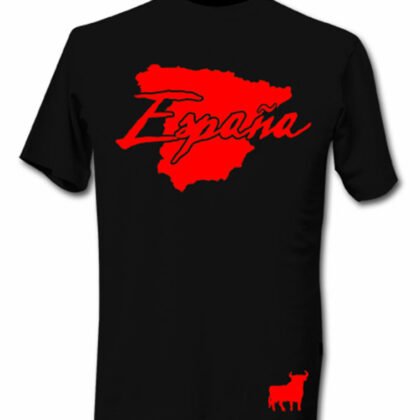 T-Shirt Espagne Noir et Rouge