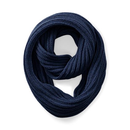Echarpe Luxe Boucle Infinie Bleu Marine