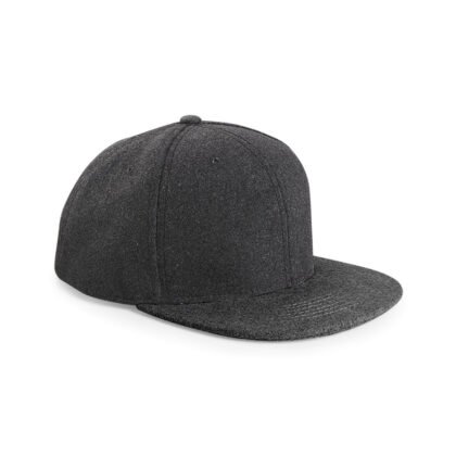 Casquette Hip-Hop Snapback Laine Gris Graphite